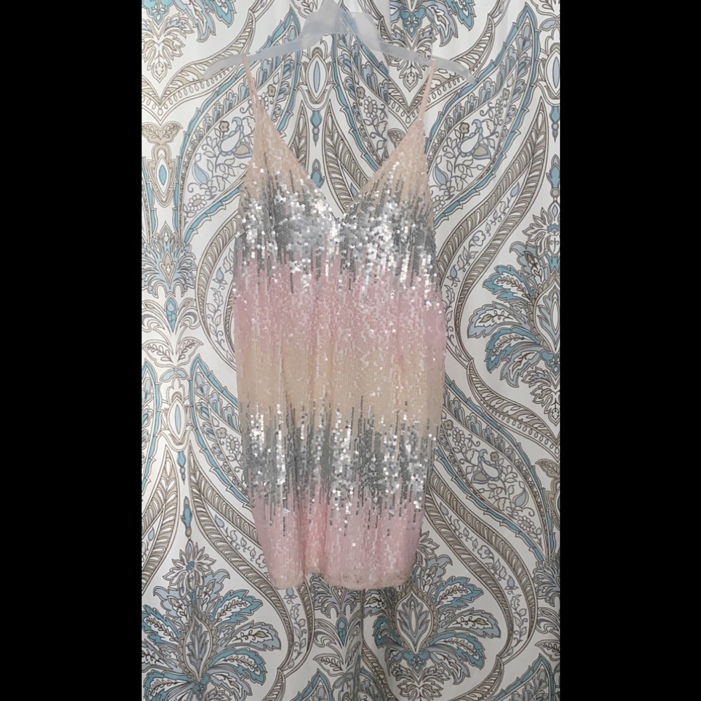 Fashion Nova Lora Sequin Mini Dress💗